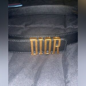 DIOR D-D-fence leather belt